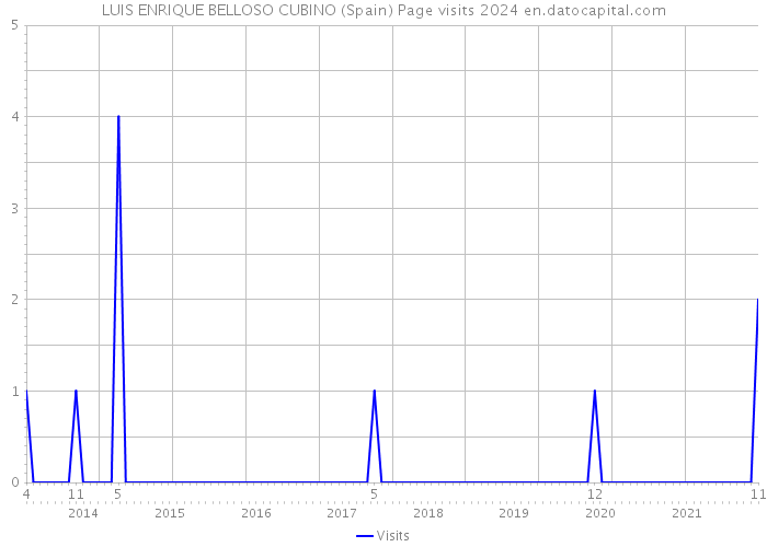LUIS ENRIQUE BELLOSO CUBINO (Spain) Page visits 2024 