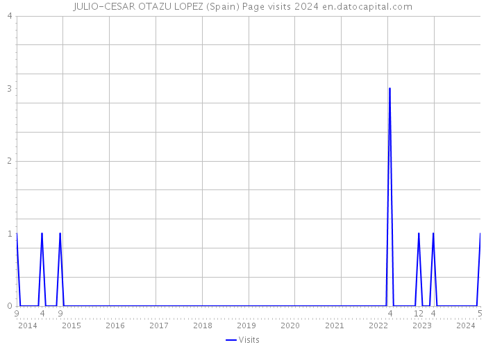 JULIO-CESAR OTAZU LOPEZ (Spain) Page visits 2024 