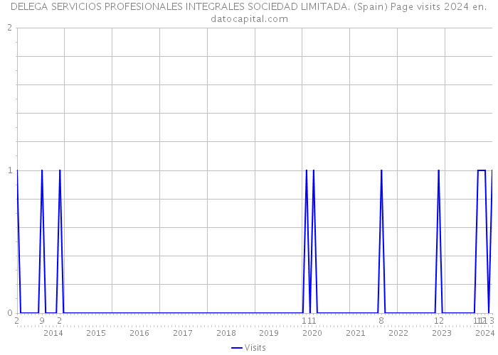 DELEGA SERVICIOS PROFESIONALES INTEGRALES SOCIEDAD LIMITADA. (Spain) Page visits 2024 