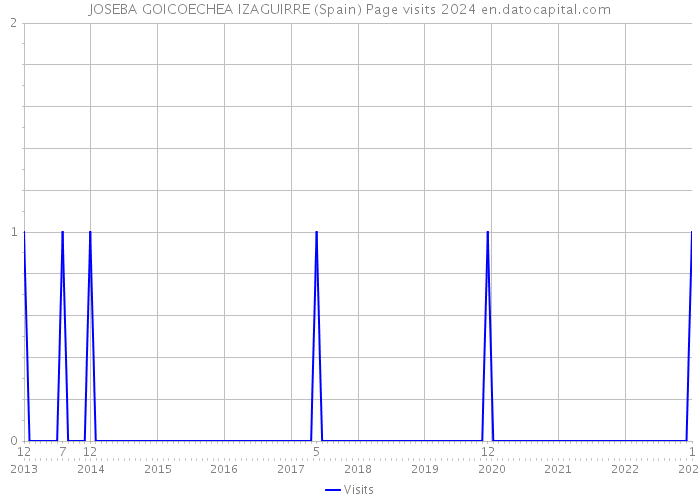 JOSEBA GOICOECHEA IZAGUIRRE (Spain) Page visits 2024 