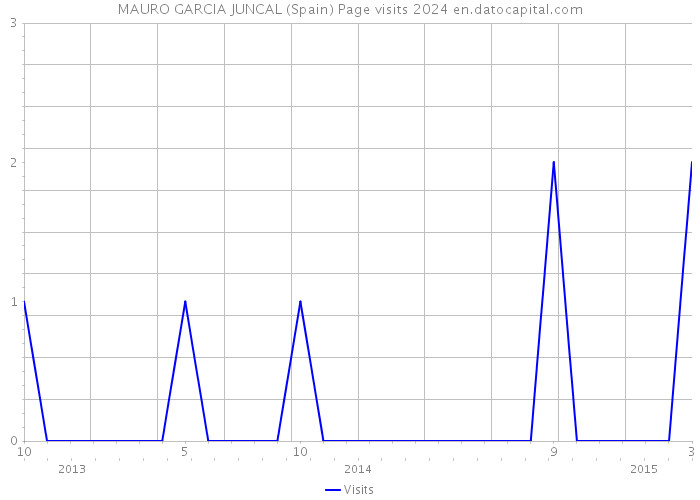 MAURO GARCIA JUNCAL (Spain) Page visits 2024 