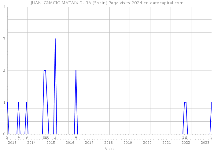 JUAN IGNACIO MATAIX DURA (Spain) Page visits 2024 