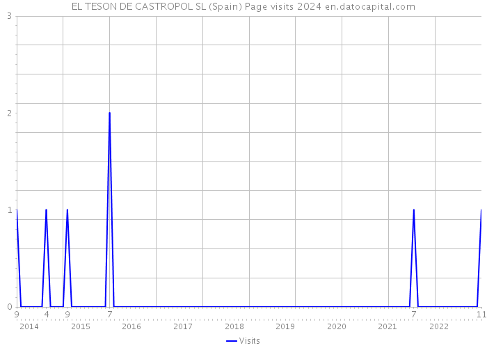 EL TESON DE CASTROPOL SL (Spain) Page visits 2024 