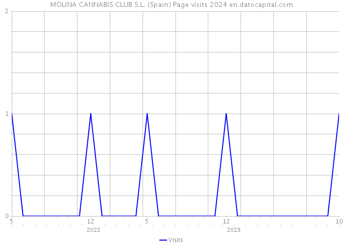 MOLINA CANNABIS CLUB S.L. (Spain) Page visits 2024 