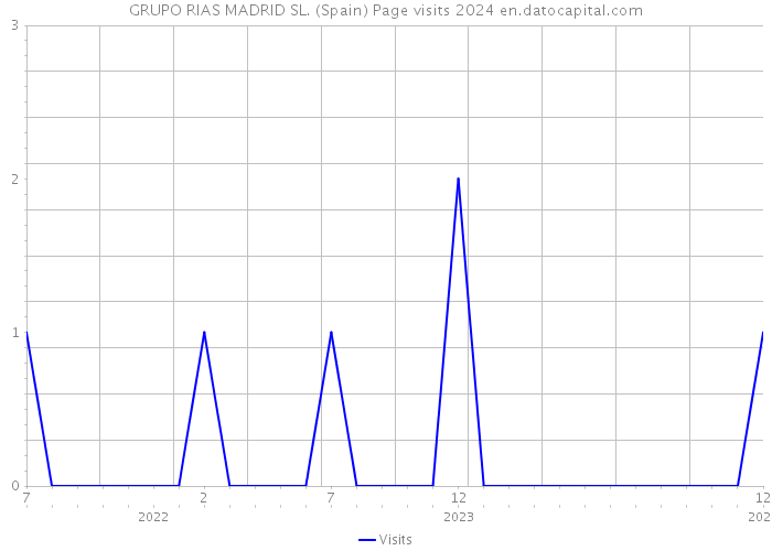 GRUPO RIAS MADRID SL. (Spain) Page visits 2024 