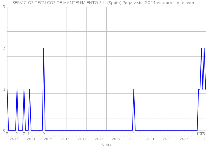 SERVICIOS TECNICOS DE MANTENIMIENTO S.L. (Spain) Page visits 2024 