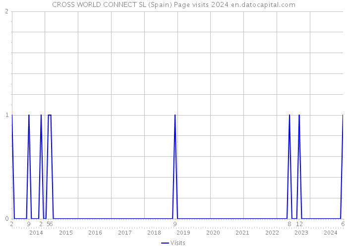 CROSS WORLD CONNECT SL (Spain) Page visits 2024 