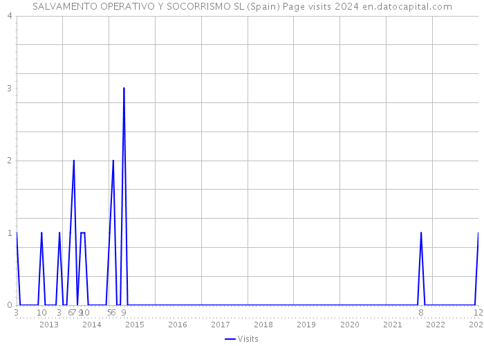 SALVAMENTO OPERATIVO Y SOCORRISMO SL (Spain) Page visits 2024 