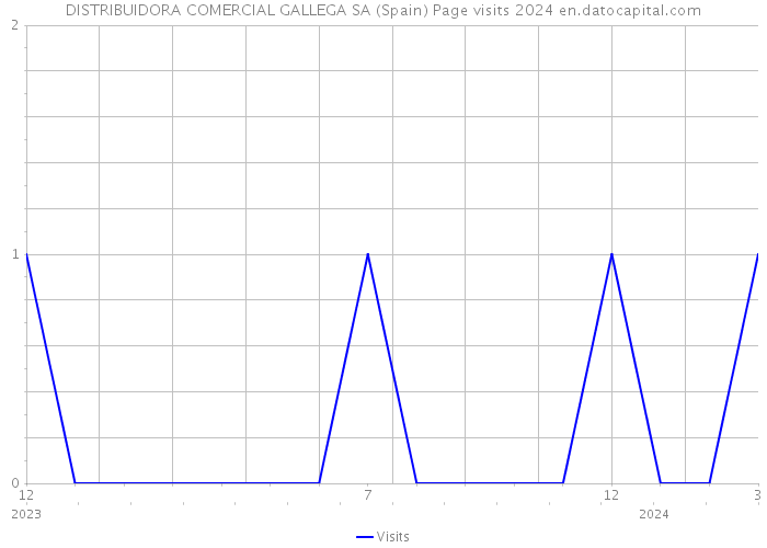 DISTRIBUIDORA COMERCIAL GALLEGA SA (Spain) Page visits 2024 