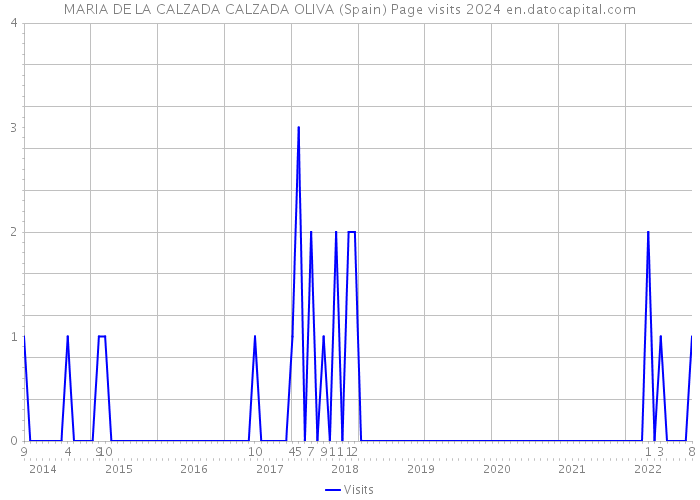 MARIA DE LA CALZADA CALZADA OLIVA (Spain) Page visits 2024 