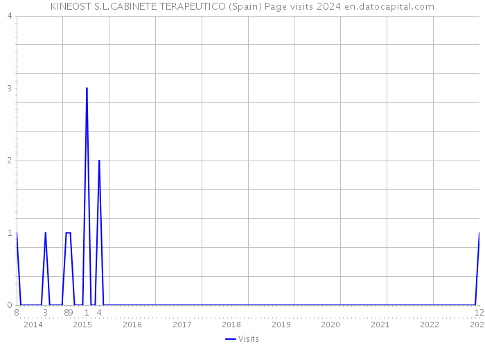 KINEOST S.L.GABINETE TERAPEUTICO (Spain) Page visits 2024 