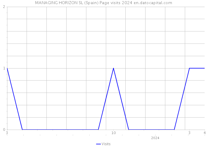 MANAGING HORIZON SL (Spain) Page visits 2024 