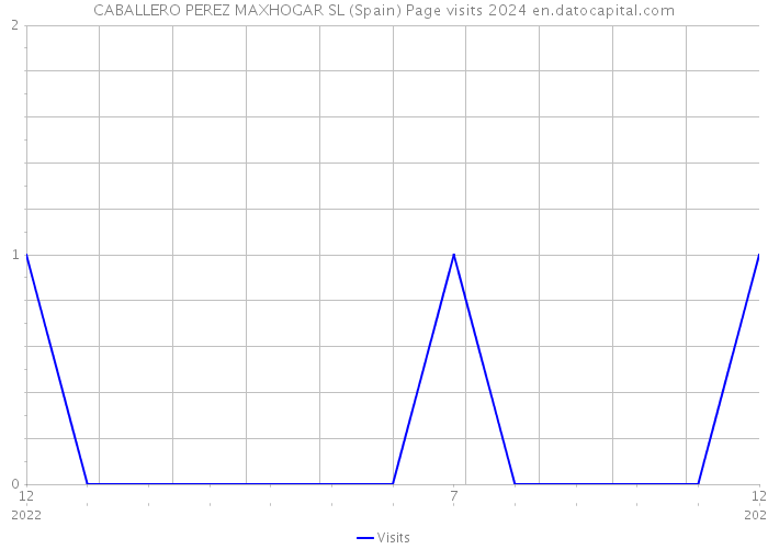 CABALLERO PEREZ MAXHOGAR SL (Spain) Page visits 2024 