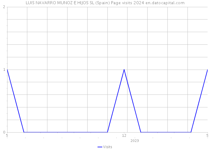LUIS NAVARRO MUNOZ E HIJOS SL (Spain) Page visits 2024 