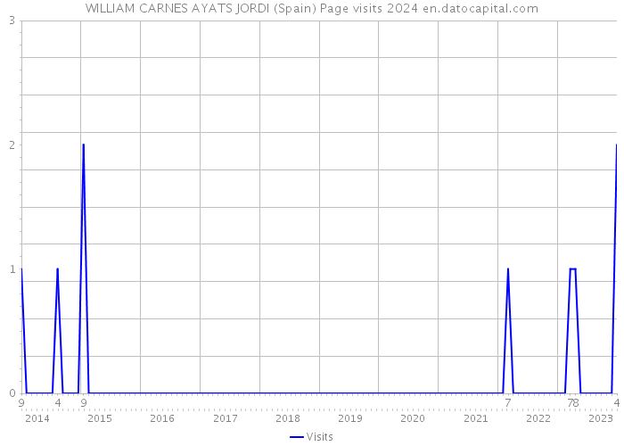 WILLIAM CARNES AYATS JORDI (Spain) Page visits 2024 