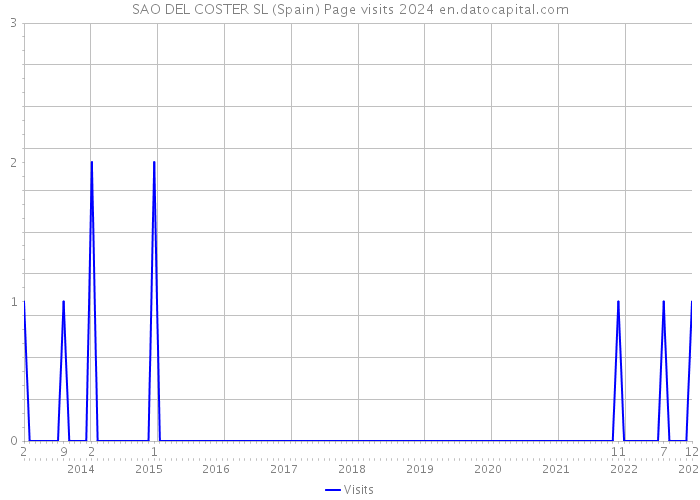 SAO DEL COSTER SL (Spain) Page visits 2024 