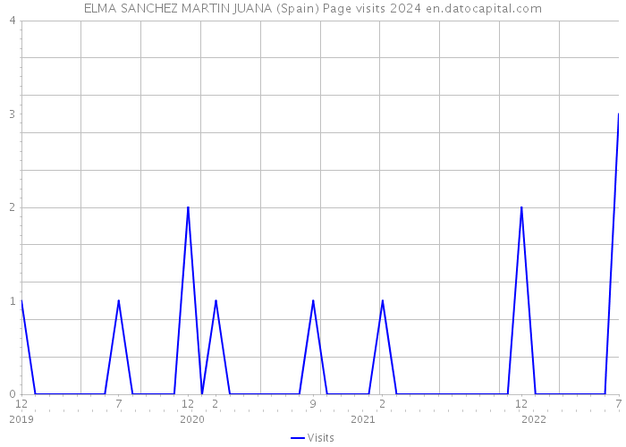 ELMA SANCHEZ MARTIN JUANA (Spain) Page visits 2024 