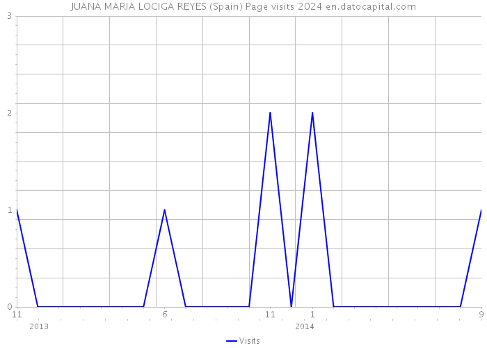 JUANA MARIA LOCIGA REYES (Spain) Page visits 2024 