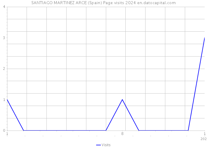 SANTIAGO MARTINEZ ARCE (Spain) Page visits 2024 