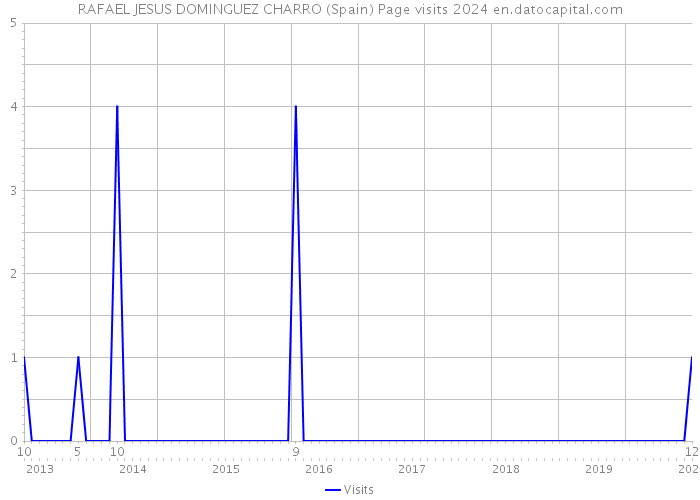RAFAEL JESUS DOMINGUEZ CHARRO (Spain) Page visits 2024 