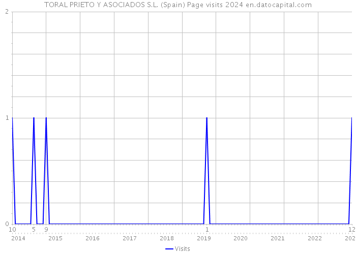 TORAL PRIETO Y ASOCIADOS S.L. (Spain) Page visits 2024 