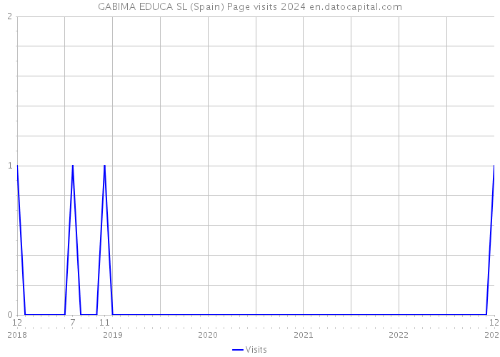 GABIMA EDUCA SL (Spain) Page visits 2024 