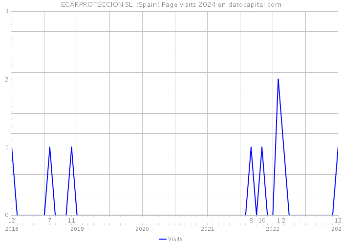 ECARPROTECCION SL. (Spain) Page visits 2024 