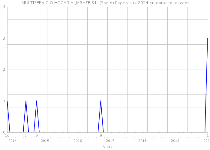 MULTISERVICIO HOGAR ALJARAFE S.L. (Spain) Page visits 2024 