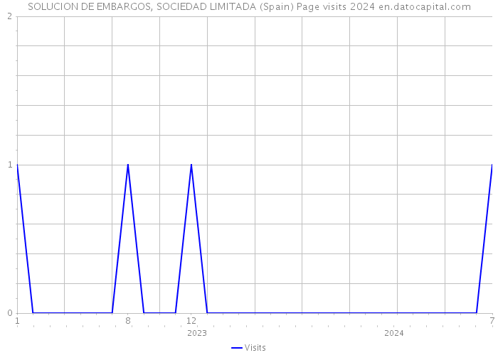 SOLUCION DE EMBARGOS, SOCIEDAD LIMITADA (Spain) Page visits 2024 