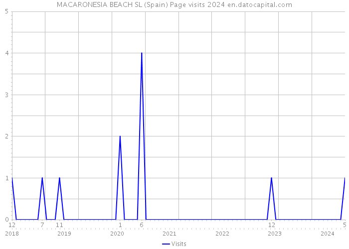 MACARONESIA BEACH SL (Spain) Page visits 2024 