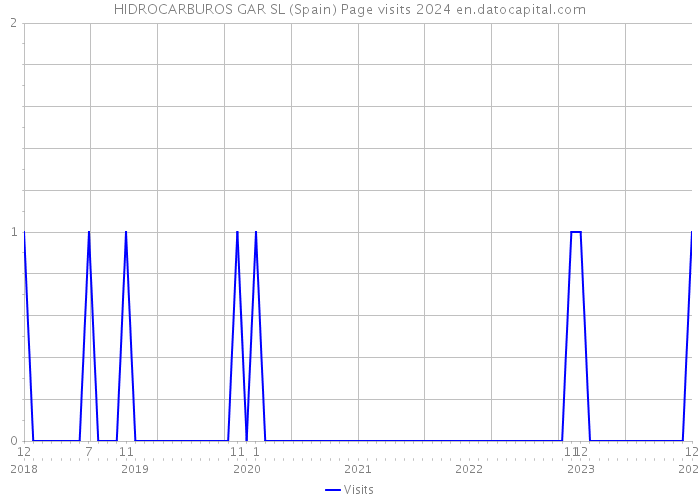 HIDROCARBUROS GAR SL (Spain) Page visits 2024 