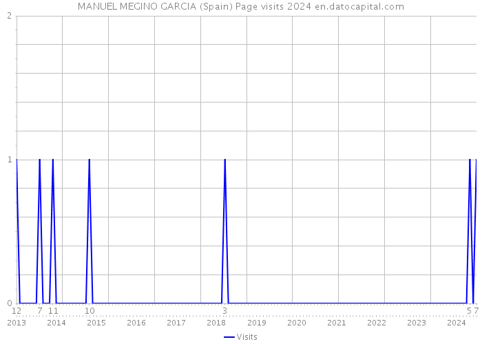 MANUEL MEGINO GARCIA (Spain) Page visits 2024 