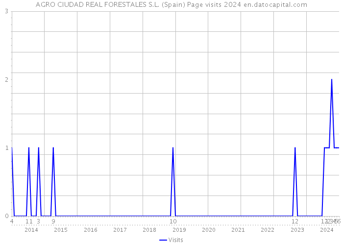 AGRO CIUDAD REAL FORESTALES S.L. (Spain) Page visits 2024 