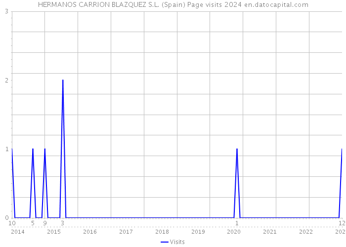 HERMANOS CARRION BLAZQUEZ S.L. (Spain) Page visits 2024 