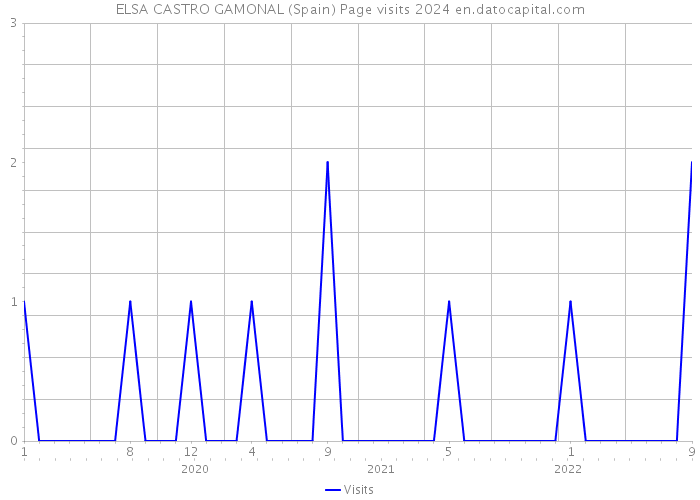 ELSA CASTRO GAMONAL (Spain) Page visits 2024 