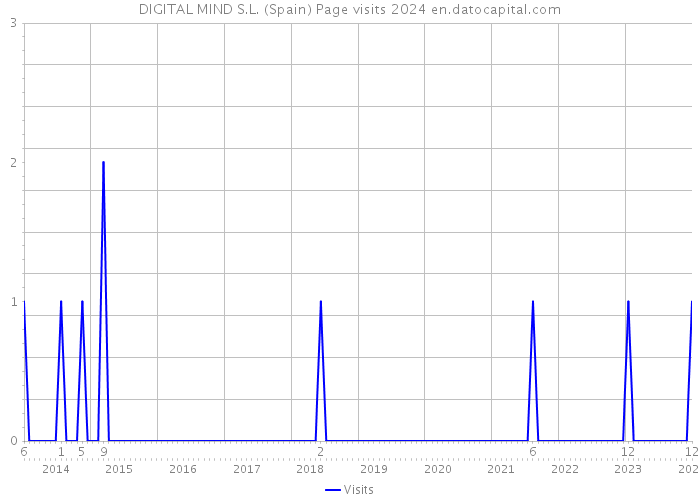 DIGITAL MIND S.L. (Spain) Page visits 2024 