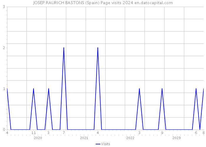 JOSEP RAURICH BASTONS (Spain) Page visits 2024 