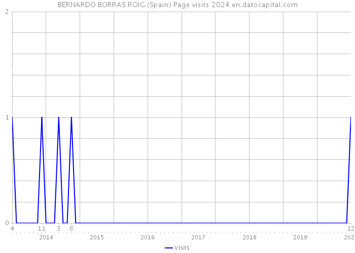 BERNARDO BORRAS ROIG (Spain) Page visits 2024 