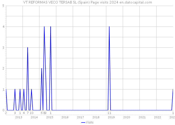 VT REFORMAS VECO TERSAB SL (Spain) Page visits 2024 