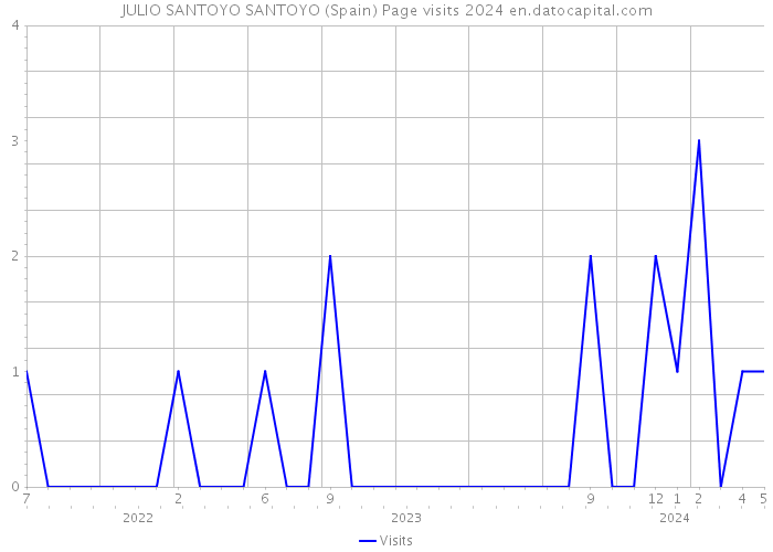 JULIO SANTOYO SANTOYO (Spain) Page visits 2024 