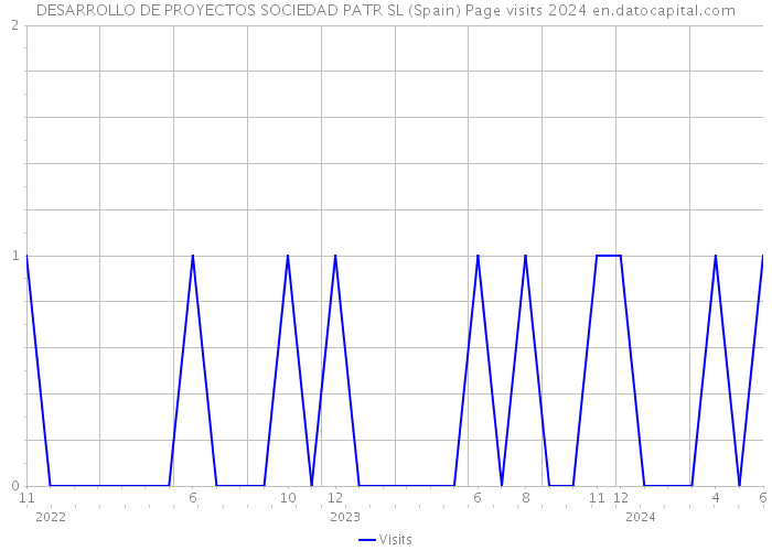 DESARROLLO DE PROYECTOS SOCIEDAD PATR SL (Spain) Page visits 2024 