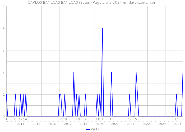 CARLOS BANEGAS BANEGAS (Spain) Page visits 2024 