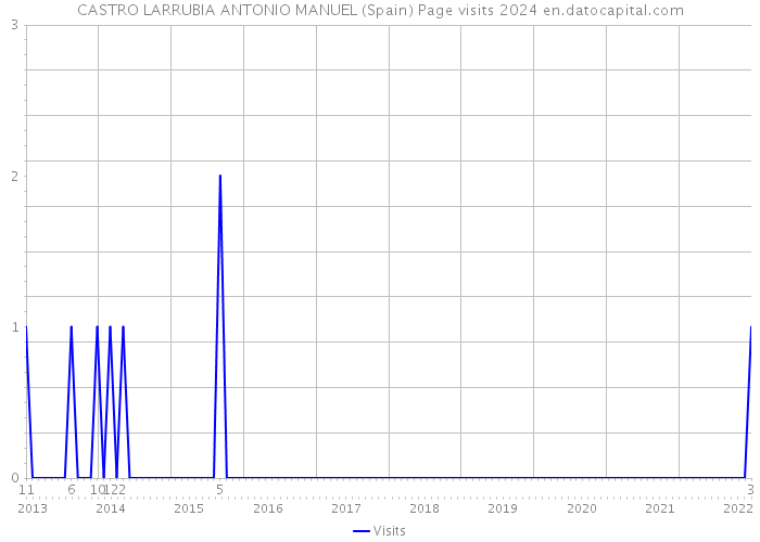 CASTRO LARRUBIA ANTONIO MANUEL (Spain) Page visits 2024 