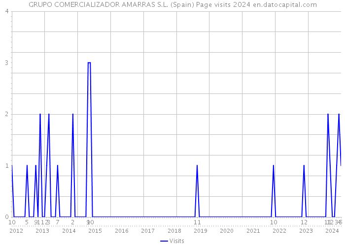 GRUPO COMERCIALIZADOR AMARRAS S.L. (Spain) Page visits 2024 