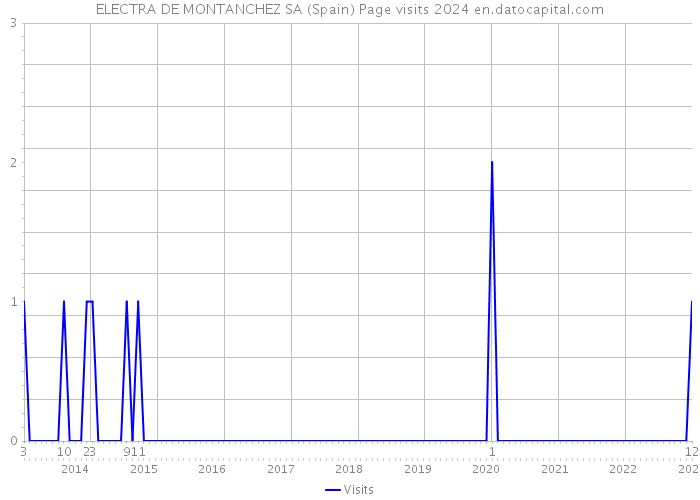 ELECTRA DE MONTANCHEZ SA (Spain) Page visits 2024 