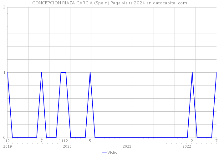 CONCEPCION RIAZA GARCIA (Spain) Page visits 2024 