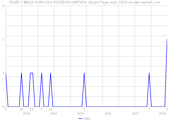 SOLER Y BELDA AGRICOLA SOCIEDAD LIMITADA (Spain) Page visits 2024 