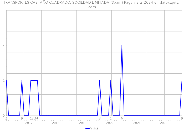 TRANSPORTES CASTAÑO CUADRADO, SOCIEDAD LIMITADA (Spain) Page visits 2024 