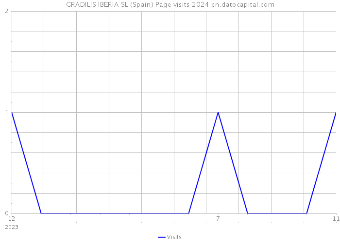 GRADILIS IBERIA SL (Spain) Page visits 2024 