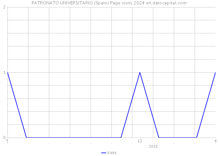 PATRONATO UNIVERSITARIO (Spain) Page visits 2024 